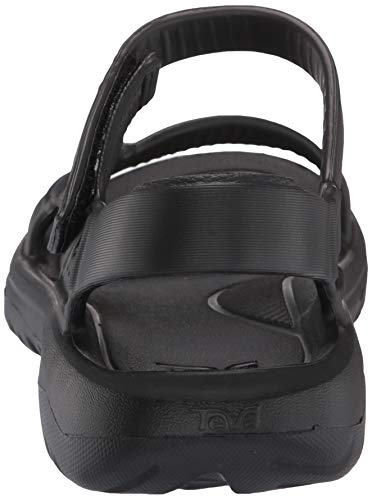 Teva Hurricane Drift, Sandalias de Punta Descubierta Mujer, Negro Black Blk, 38 EU