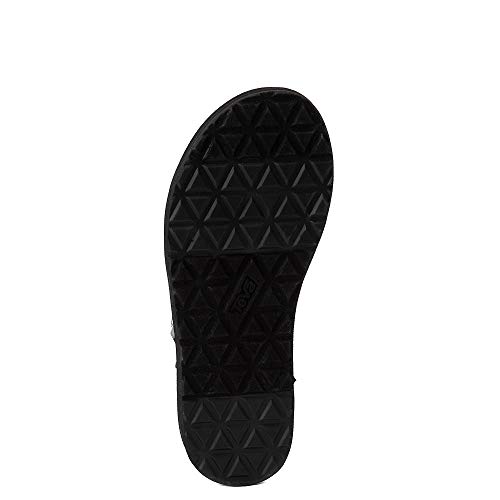 Teva Original Dorado, Sandalias de Punta Descubierta para Mujer, Negro Black Black, 40 EU