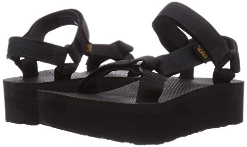 Teva Original Universal Flatform W's, Sandalias de Plataforma Mujer, Negro (Black), 38 EU