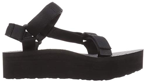 Teva Original Universal Flatform W's, Sandalias de Plataforma Mujer, Negro (Black), 38 EU