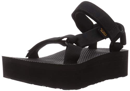 Teva Original Universal Flatform W's, Sandalias de Plataforma Mujer, Negro (Black), 38 EU