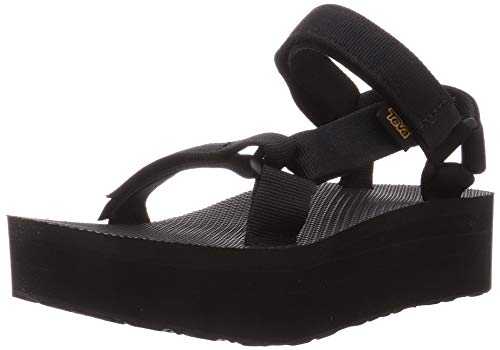 Teva Original Universal Flatform W's, Sandalias de Plataforma para Mujer, Negro (Black), 39 EU