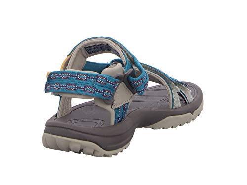Teva Terra Fi Lite, Sandalias de Punta Descubierta Mujer, Azul (Mires Deep Lake Mdpl), 40 EU