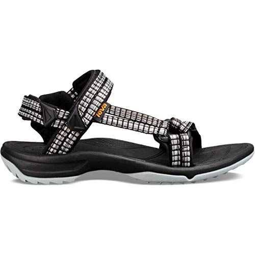 Teva Terra Fi Lite, Sandalias de Punta Descubierta Mujer, Multicolor (Samba Black Multi Sbml), 38 EU