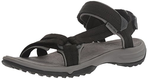 TevaTerra Fi Lite Leather W's - Sandalias Atléticas Mujer - Negro (Black) - 41 EU (8 UK)