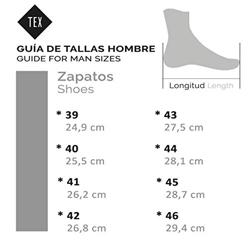 TEX - Mocasines De Piel para Hombre, Camel Oscuro, 40 EU