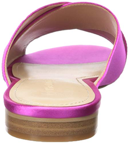 The Drop Bristol Sandalias planas con tiras cruzadas, Fucsia, 7.5 (US) 38 (EU)