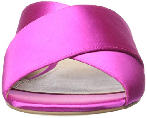 The Drop Bristol Sandalias planas con tiras cruzadas, Fucsia, 7.5 (US) 38 (EU)