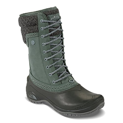 The North Face Botas Shellista de encaje Luxe para mujer, color Verde, talla 36 EU
