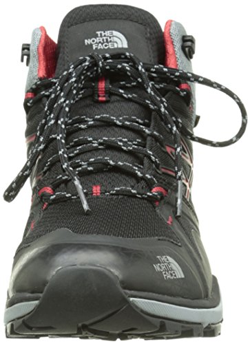The North Face M Hedgehog Fastpack Lite Mid GTX, Botas de Senderismo Hombre, Negro/Rojo, 42