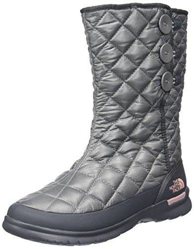 The North Face W Thrmoball Buttonup, Botas Mujer, Gris (Shiny Frost Grey/Iron Gate Grey), 37 EU