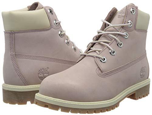 TIMBERLAND 6 in Premium Waterproof Botas Clasicas Unisex Niños, Violeta (Medium Purple Nubuck), 36 EU (4 UK (Junior) UK)
