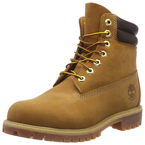Timberland 6 Inch Double Collar, Botas Chukka Hombre, Amarillo Wheat Nubuck, 40 EU