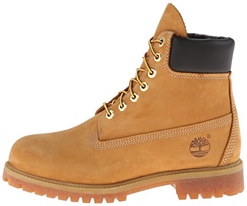 Timberland 6-Inch Premium Boot, Botas para Hombre, Amarillo (Wheat Nubuck), 43 EU