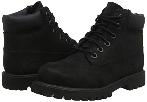 Timberland 6-Inch Premium WP, Botas Clasicas Unisex Niños, Negro (Black Nubuck), 38 EU