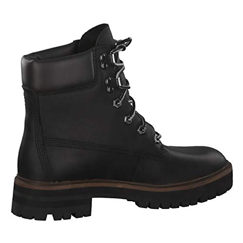 TIMBERLAND A1RCH Negro Amarillo Zapatos Mujer Cuero Botas Prem London Square 6in 38
