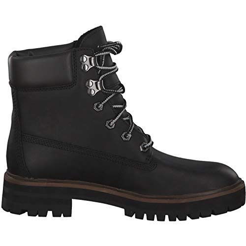 TIMBERLAND A1RCH Negro Amarillo Zapatos Mujer Cuero Botas Prem London Square 6in 38