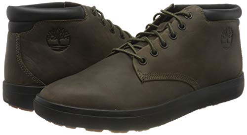 Timberland Ashwood Park Leather Chukka, Botas Hombre, Verde Olive Full Grain, 41 EU