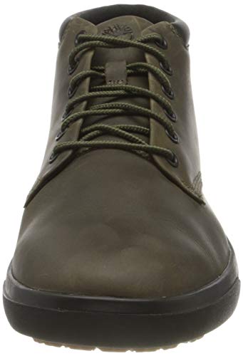 Timberland Ashwood Park Leather Chukka, Botas Hombre, Verde Olive Full Grain, 41 EU