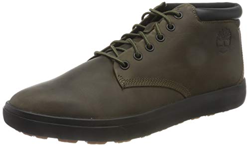 Timberland Ashwood Park Leather Chukka, Botas Hombre, Verde Olive Full Grain, 41 EU