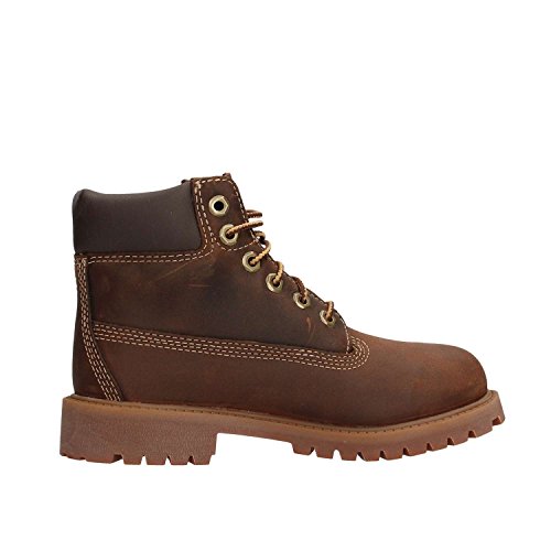 Timberland Authentic 6” – Botas para Niños, Marrón (Brown Smooth), 30.5 EU