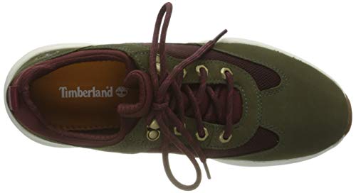 Timberland Boroughs Low-Top, Zapatillas Mujer, Verde Dark Green Nubuck, 37.5 EU