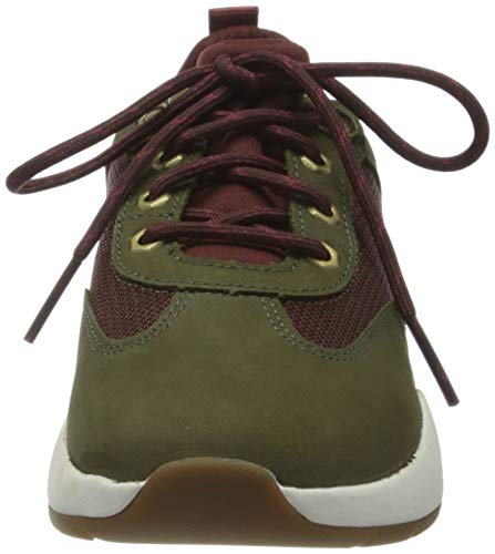 Timberland Boroughs Low-Top, Zapatillas Mujer, Verde Dark Green Nubuck, 37.5 EU