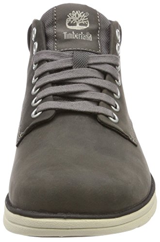 Timberland Bradstreet Leather Sensorflex, Botas Chukka para Hombre, Gris Dark Grey Full Grain, 41 EU