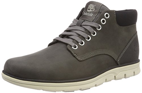 Timberland Bradstreet Leather Sensorflex, Botas Chukka para Hombre, Gris Dark Grey Full Grain, 41.5 EU