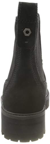 Timberland Courmayeur Valley, Botines Chelsea Mujer, Negro Black Nubuck, 37 EU