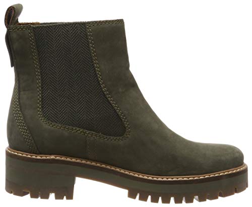 Timberland Courmayeur Valley, Botines Chelsea Mujer, Verde Olive Nubuck, 38 EU