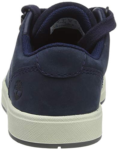 Timberland Davis Square Alpine Oxford (Youth), Zapatillas Bajas Unisex-Niños, Azul Navy Nubuck, 34 EU