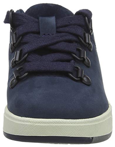 Timberland Davis Square Alpine Oxford (Youth), Zapatillas Bajas Unisex-Niños, Azul Navy Nubuck, 34 EU
