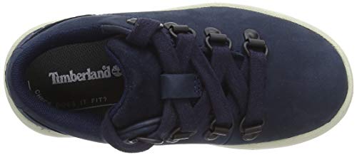 Timberland Davis Square Alpine Oxford (Youth), Zapatillas Bajas Unisex-Niños, Azul Navy Nubuck, 34 EU