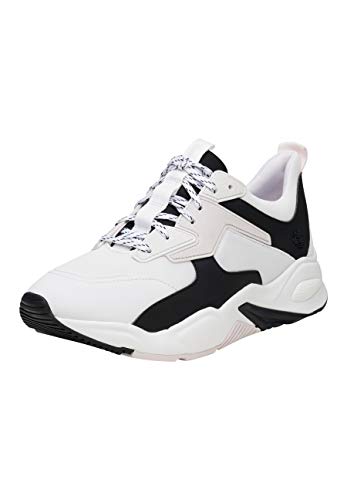 Timberland Delphiville - Zapatillas de piel para mujer, color Blanco, talla 42 EU