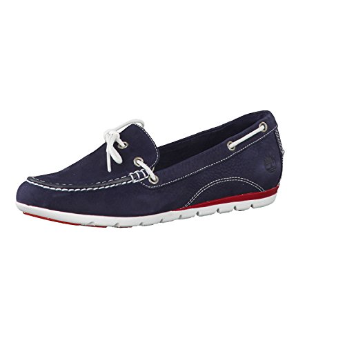 Timberland EK Harbrside 1Eye, Mocasines para Mujer, Azul Marino, 37 EU