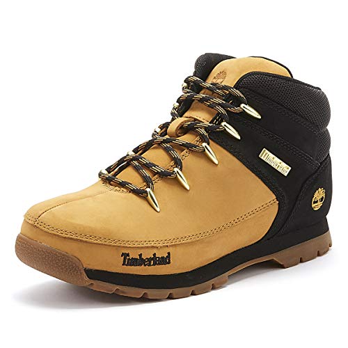 Timberland Euro Sprint (Junior), Botas Clasicas Unisex Adulto, Amarillo Wheat/Black Nubuck, 40 EU