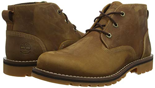 Timberland Larchmont II Waterproof Chukka, Botas Hombre, Marrón Rust Full Grain, 43.5 EU