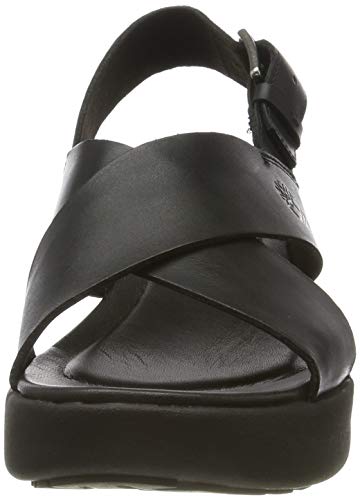 Timberland Los Angeles Wind Slingback, Sandalias Mujer, Negro Black Full Grain, 38 EU