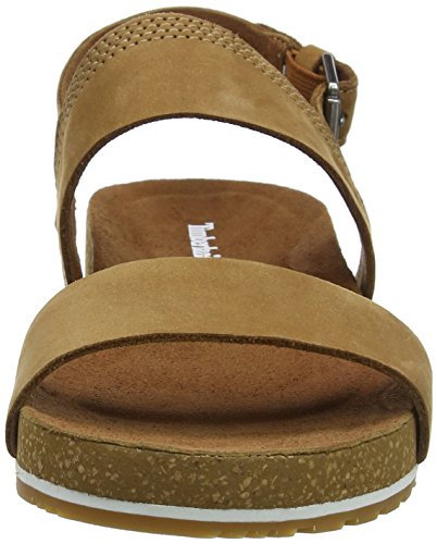 Timberland Malibu Waves 2 Band, Sandalias Mujer, Marrón Rust Nubuck, 36 EU