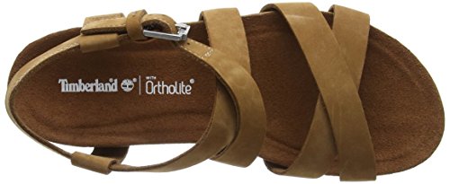 Timberland Malibu Waves Ankle, Sandalias Mujer, Marrón Brown Rust Nubuck, 40 EU