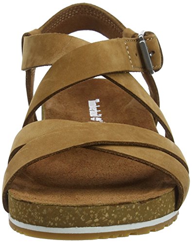 Timberland Malibu Waves Ankle, Sandalias Mujer, Marrón Brown Rust Nubuck, 40 EU