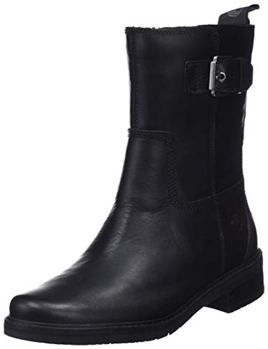 Timberland Mont Chevalier, Botas Estilo Motero para Mujer, Negro (Jet Black Eurovintage 15), 40 EU