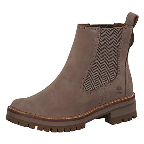 Timberland Mujer Taupe Courmayeur Valley Chelsea Botas-UK 5