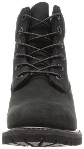 Timberland Mujeres 6" Premium Punta Cerrada Piel Botas de Trabajo, Black Nubuck, Talla 6