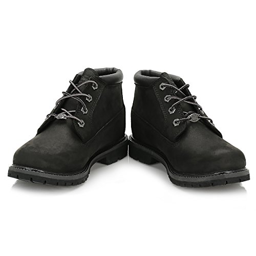 Timberland Nellie Chukka, Botas Mujer, Negro Black Nubuck, 38 EU