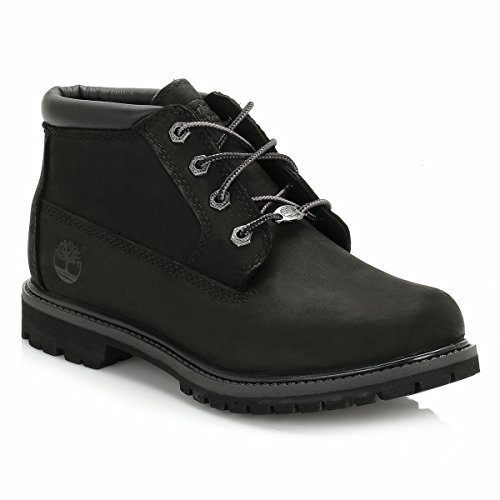 Timberland Nellie Chukka, Botas Mujer, Negro Black Nubuck, 38 EU