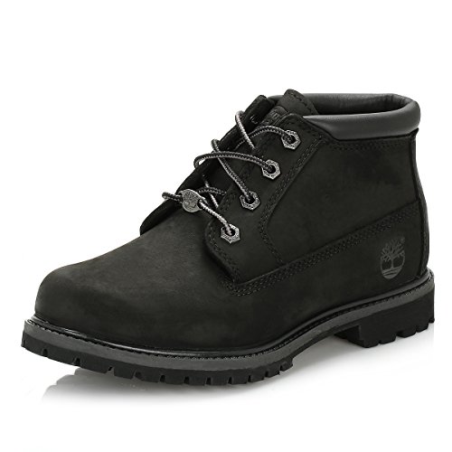 Timberland Nellie Chukka, Botas Mujer, Negro Black Nubuck, 38 EU