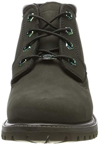 Timberland Nellie Double Waterproof, Zapatillas Chukka para Mujer, Verde (Dark Green Nubuck), 42 EU