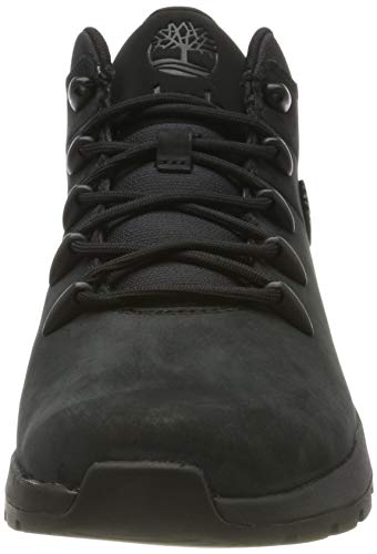 Timberland Sprint Trekker Mid, Botas Chukka Hombre, Negro Black Nubuck, 43 EU